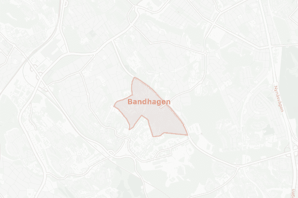 Karta över Bandhagen