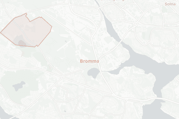 Karta över Bromma