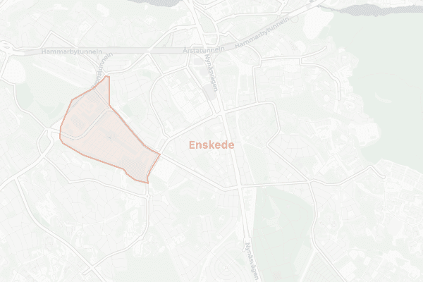Karta över Enskede