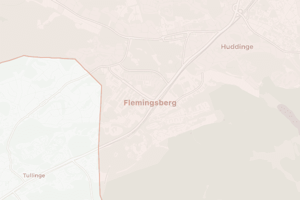 Karta över Flemingsberg