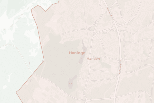 Karta över Haninge