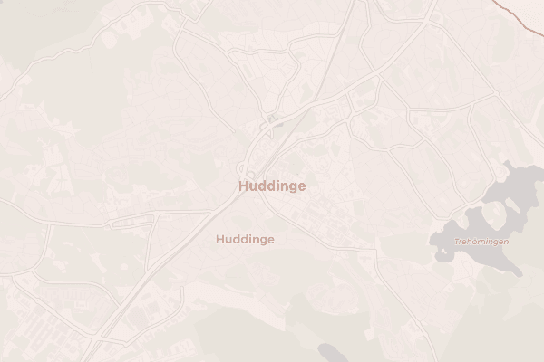 Karta över Huddinge