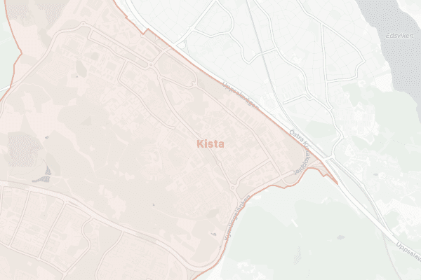 Karta över Kista
