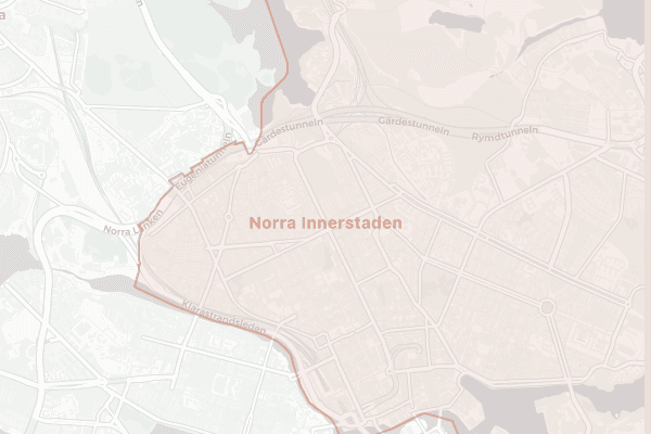 Karta över Norra innerstaden