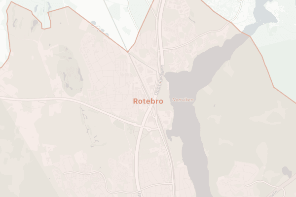Karta över Rotebro