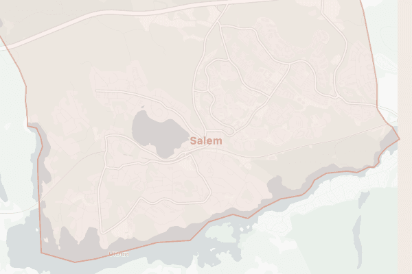 Karta över Salem