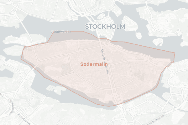 Karta över Södermalm