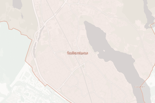 Karta över Sollentuna