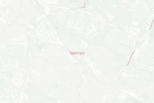 Karta över Spånga