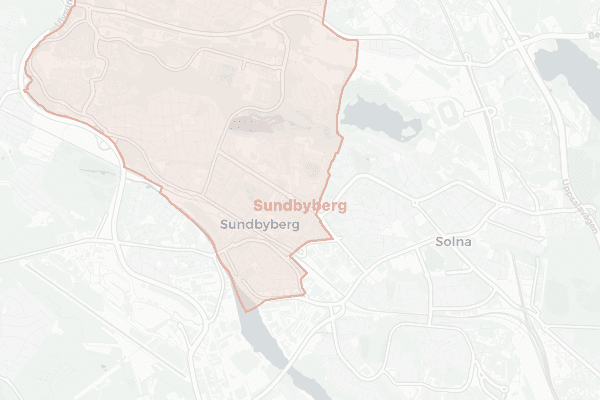 Karta över Sundbyberg