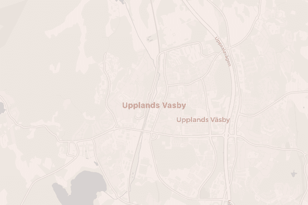 Karta över Upplands Väsby
